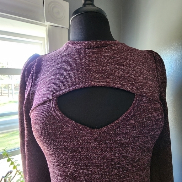 *NWT* Walter Baker Fontine Sparkle Long Sleeve Midi Dress - Picture 4 of 9